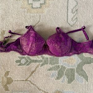 NWOT ThirdLove All Day Lace T Shirt Purple Bra